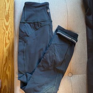 Lululemon Pace Rival Crop 22”. Size 4, Color slate blue